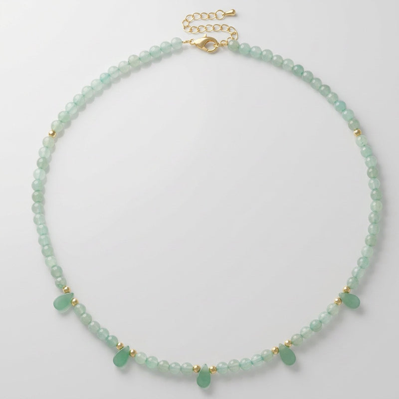 Green Aventurine Necklace "Reflection"