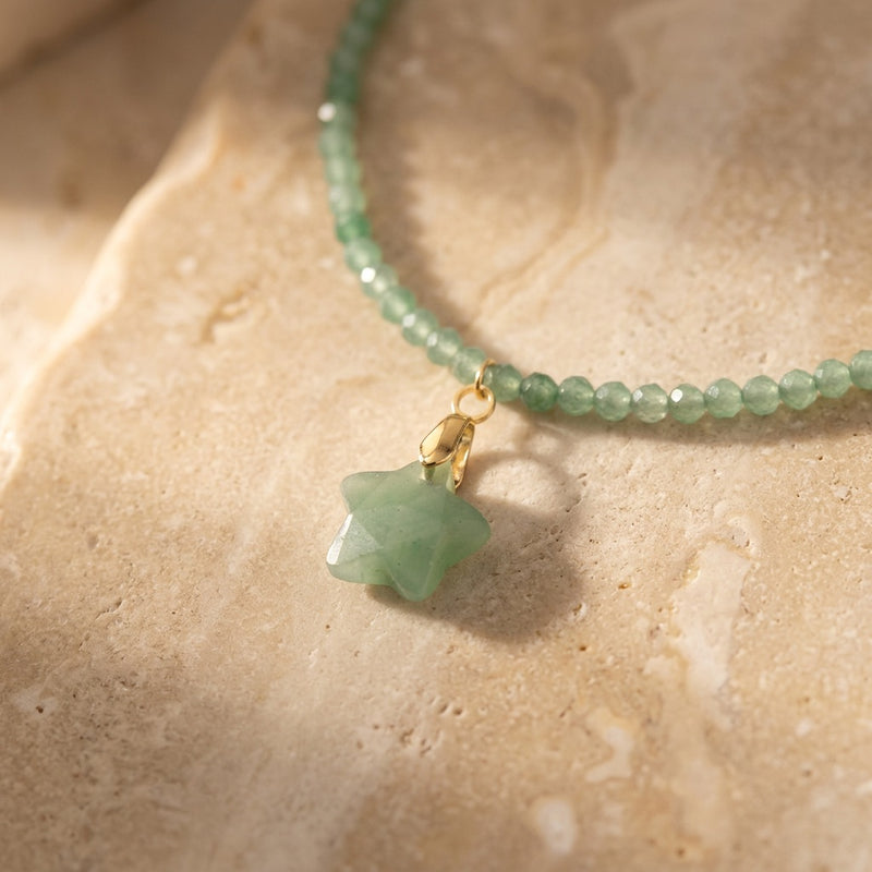 Green Aventurine Pendant "Stela"