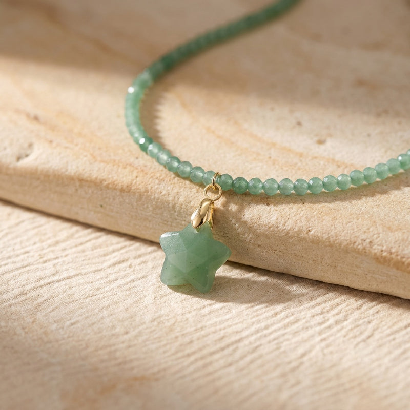 Green Aventurine Pendant "Stela"
