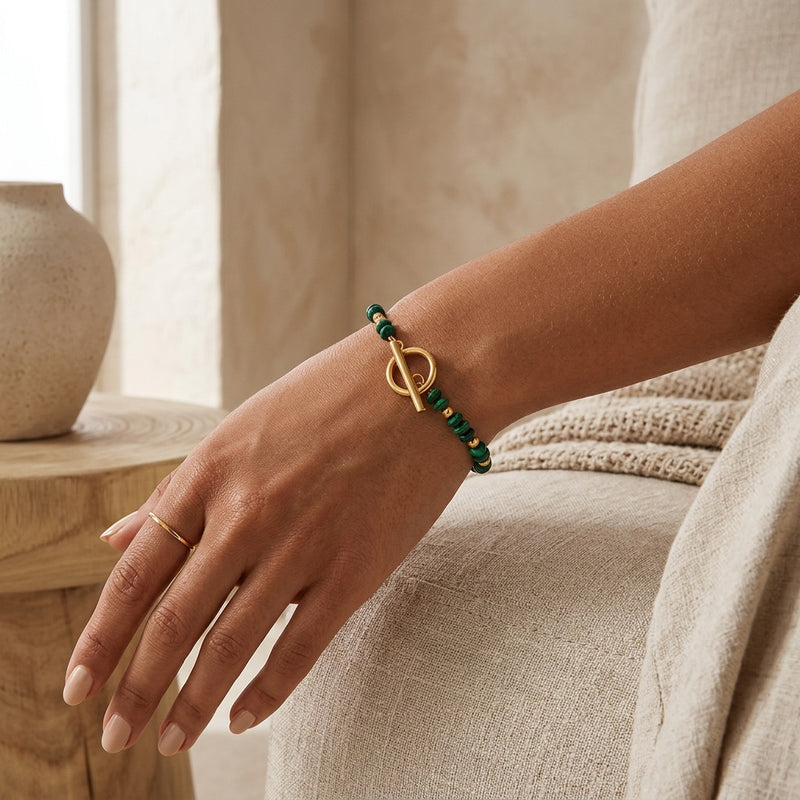 Malachite Bracelet "Nautilis"