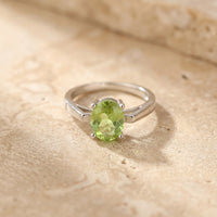 Peridot Ring silver "Cling"
