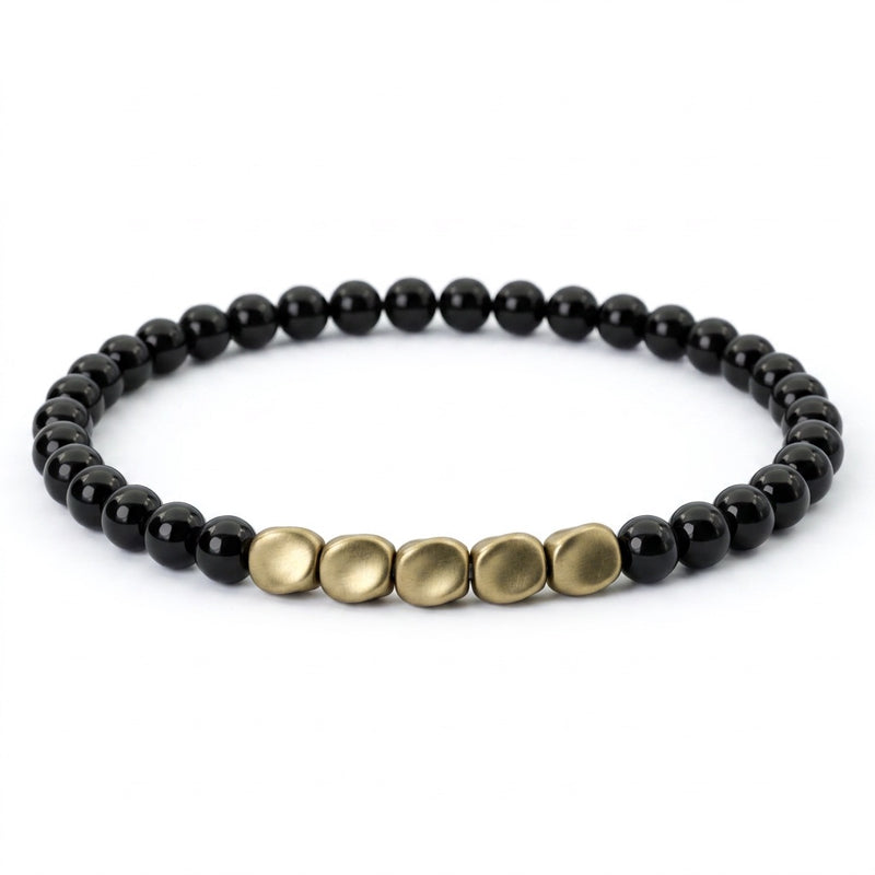 Black Obsidian Bracelet "DIVIN"