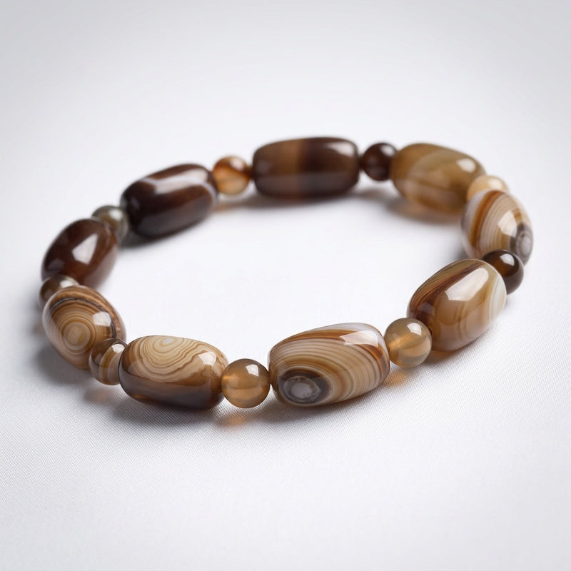 Coffee Agate Bracelet "Elyra"