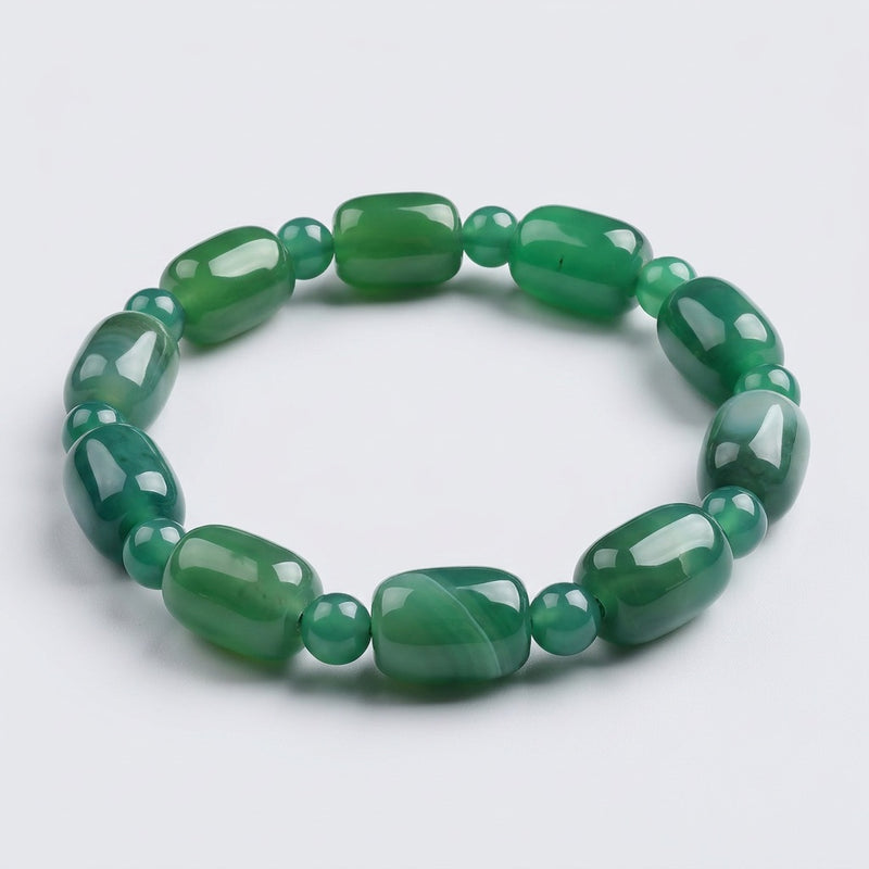 Green Agate Bracelet "Elyra"