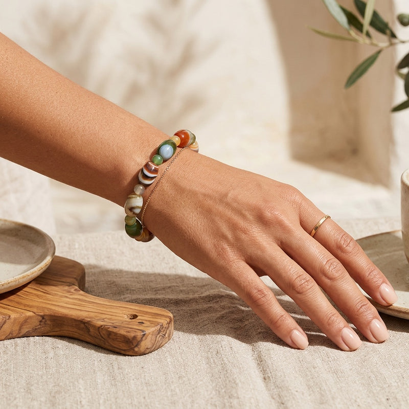 Phoenix Agate Bracelet "Elyra"