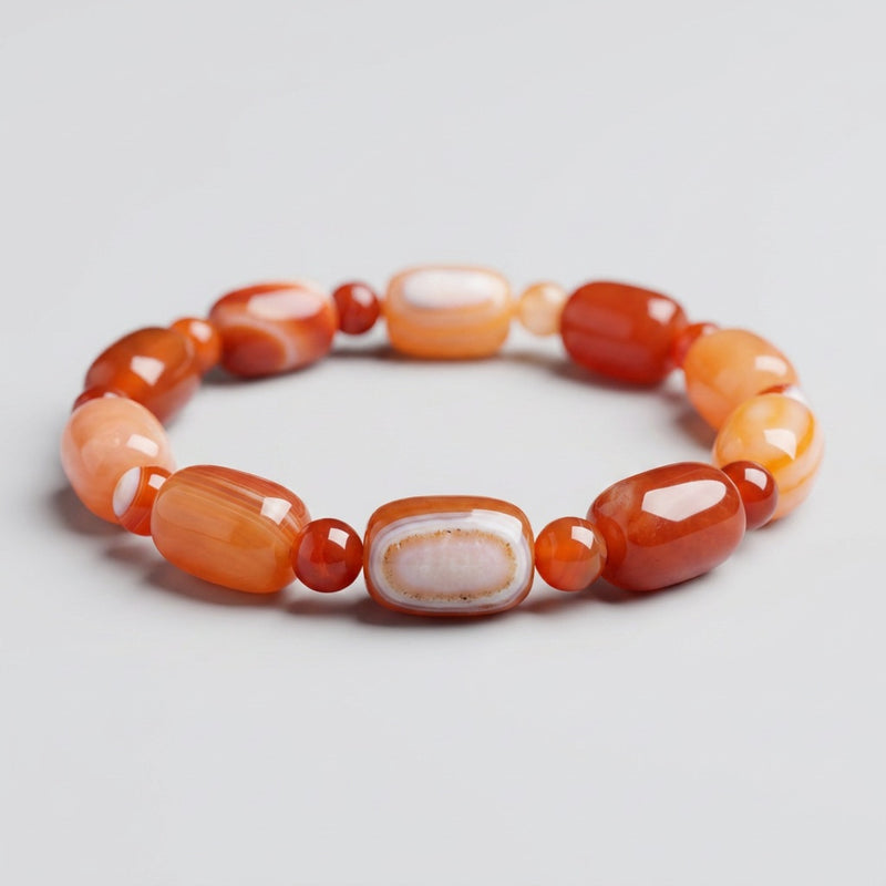 Red Agate Bracelet “Elyra”
