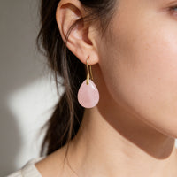 Rose Quartz Earrings "Blushmere"