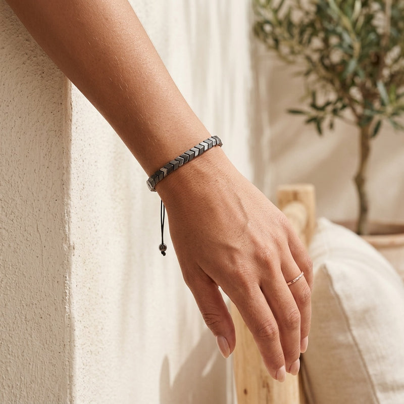 Hematite Stone Bracelet "Ferrox"