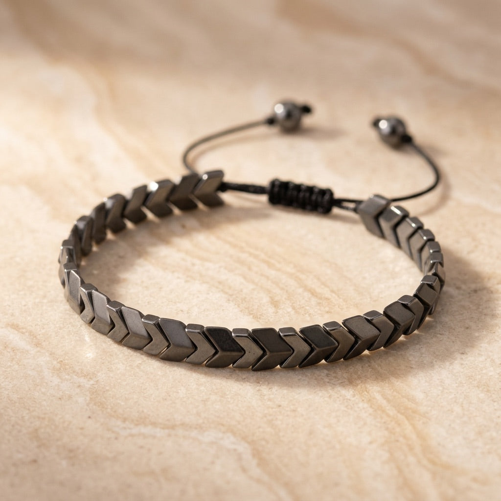 Hematite Stone Bracelet "Ferrox"
