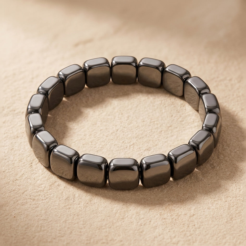 Hematite Stone Bracelet "Shadow Core"
