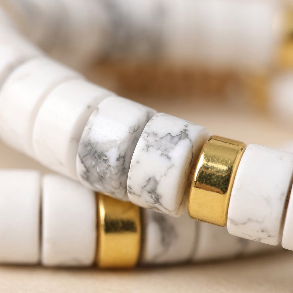 Howlite Stone Bracelet "Emperor"