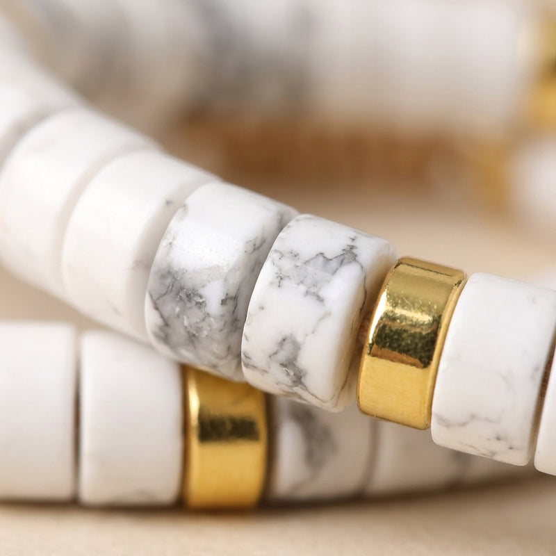 Howlite Stone Bracelet "Emperor"