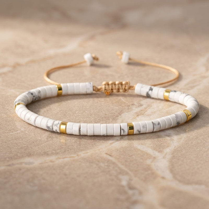 Howlite Stone Bracelet "Emperor"