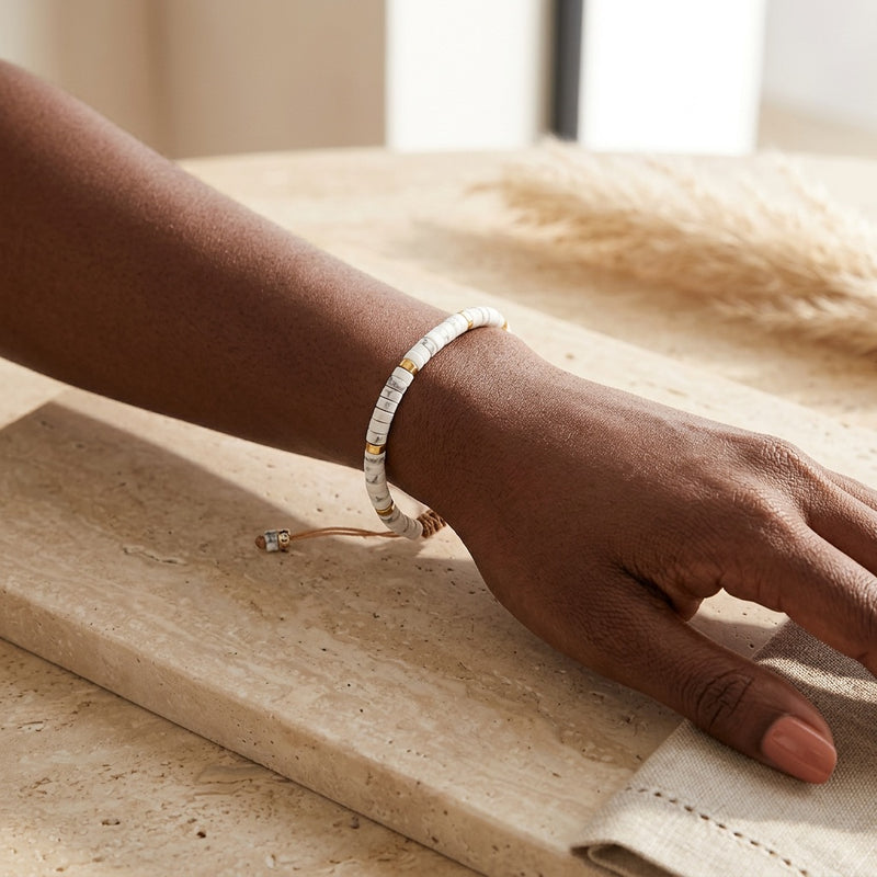 Howlite Stone Bracelet "Emperor"