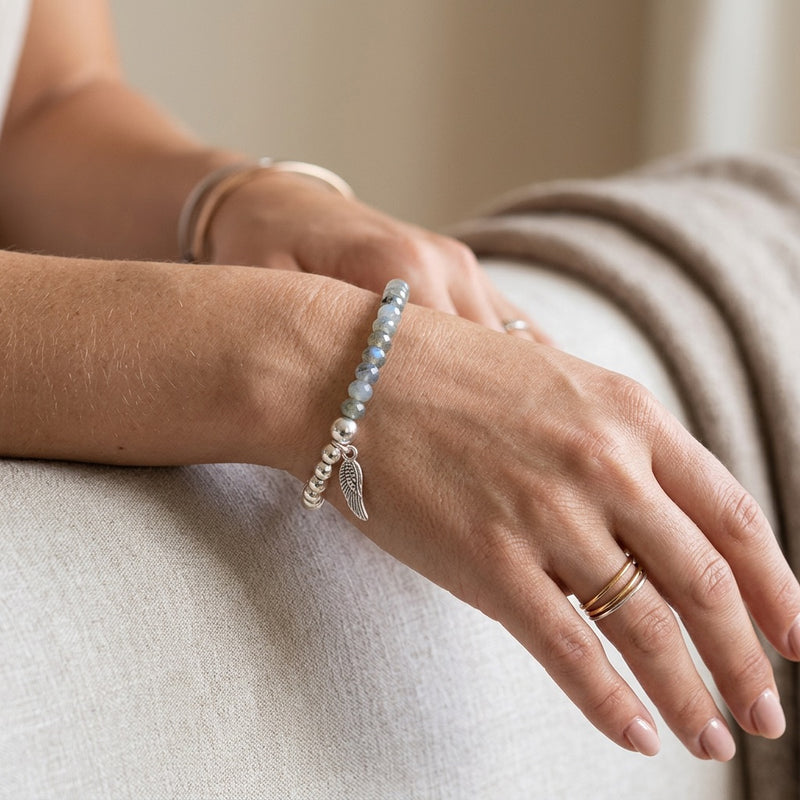 Gemstone Labradorite Bracelet "Luceveil"