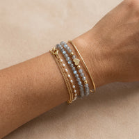 Labradorite Stone Bracelet “Moonveil Echo”