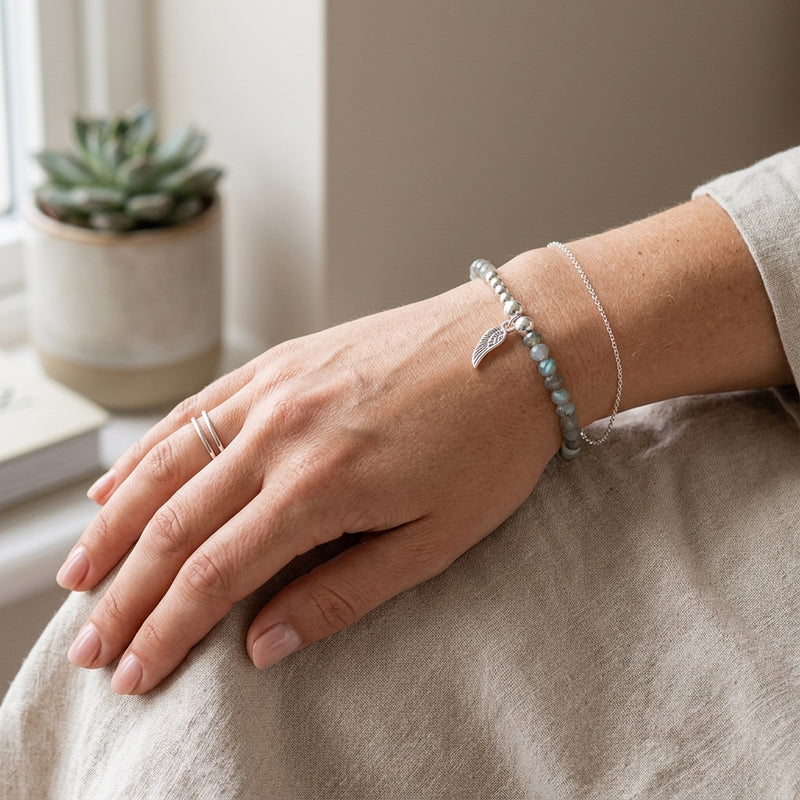 Gemstone Labradorite Bracelet "Luceveil"