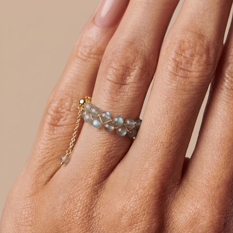 Labradorite Ring "Grape"