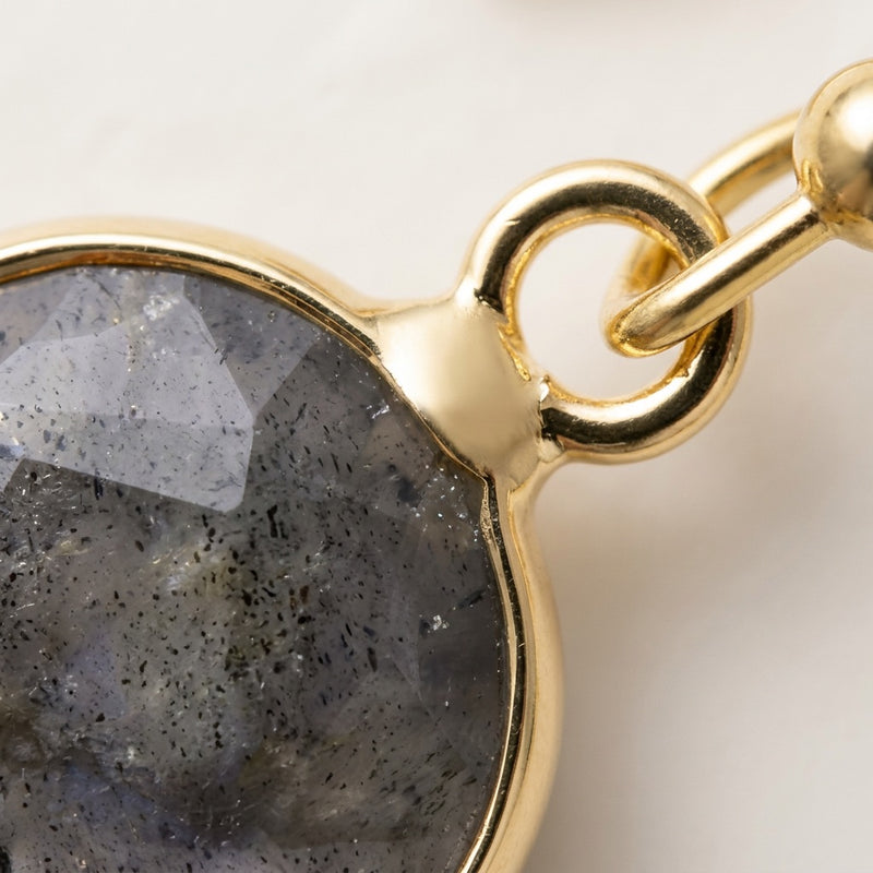 Labradorite Stone Earrings "Precious"