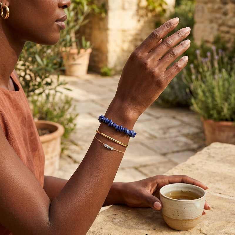 Lapis Lazuli Stone Bracelet "Nama"