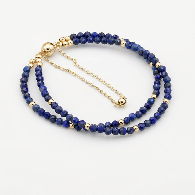 Lapis Lazuli Stone Bracelet "Rivera Noctis"