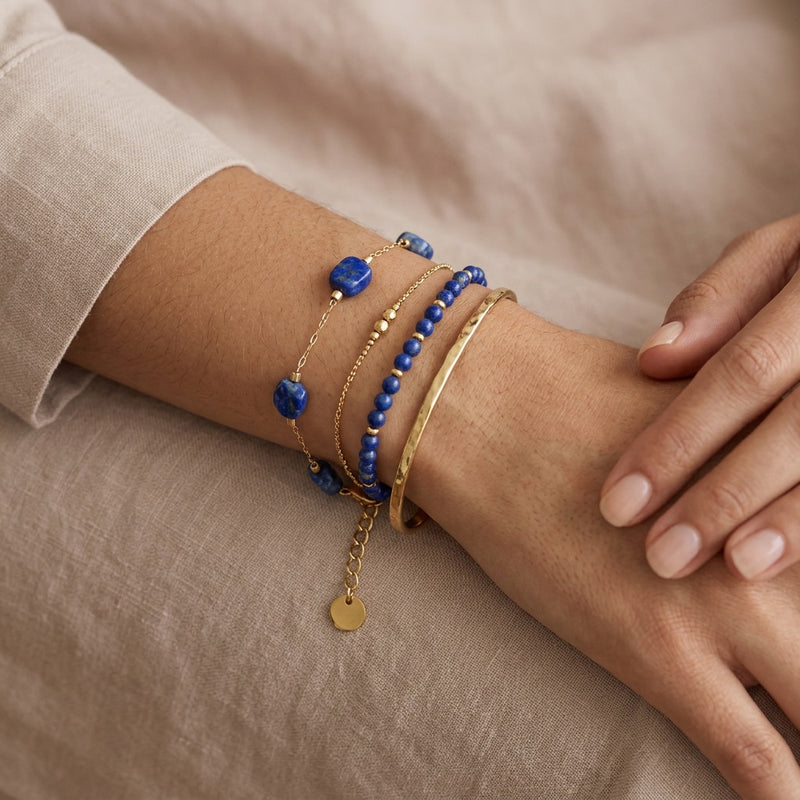 Lapis Lazuli Stone Bracelet "Celestine Aura"