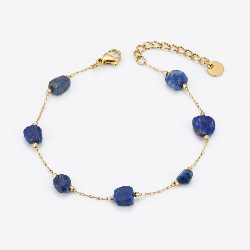 Lapis Lazuli Stone Bracelet "Celestine Aura"