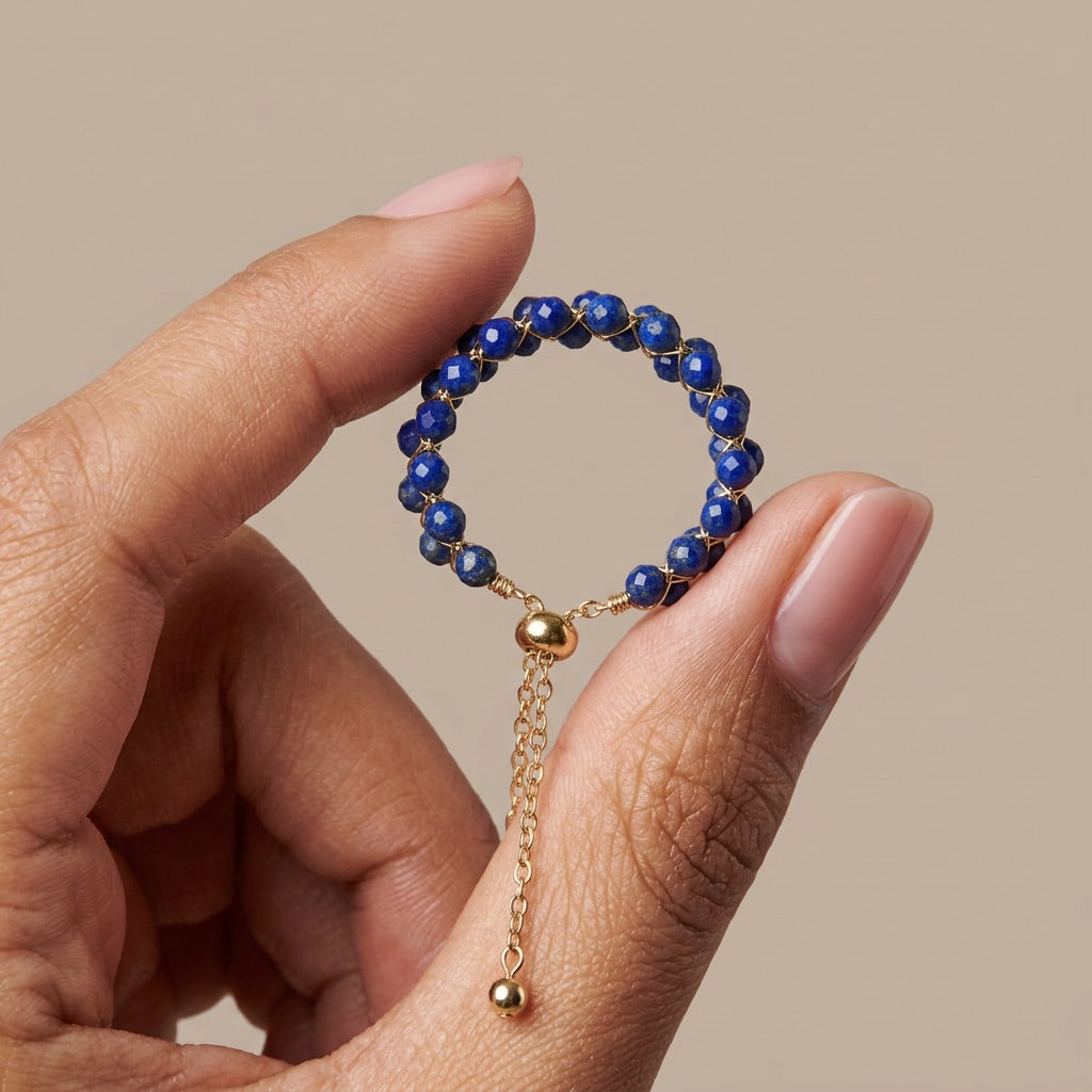 Lapis Lazuli Ring "Grape"