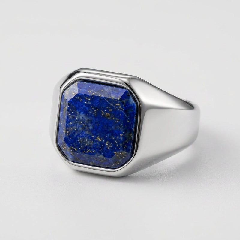Silver Ring Lapis Lazuli "Orion Crest"