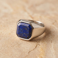 Silver Ring Lapis Lazuli "Orion Crest"