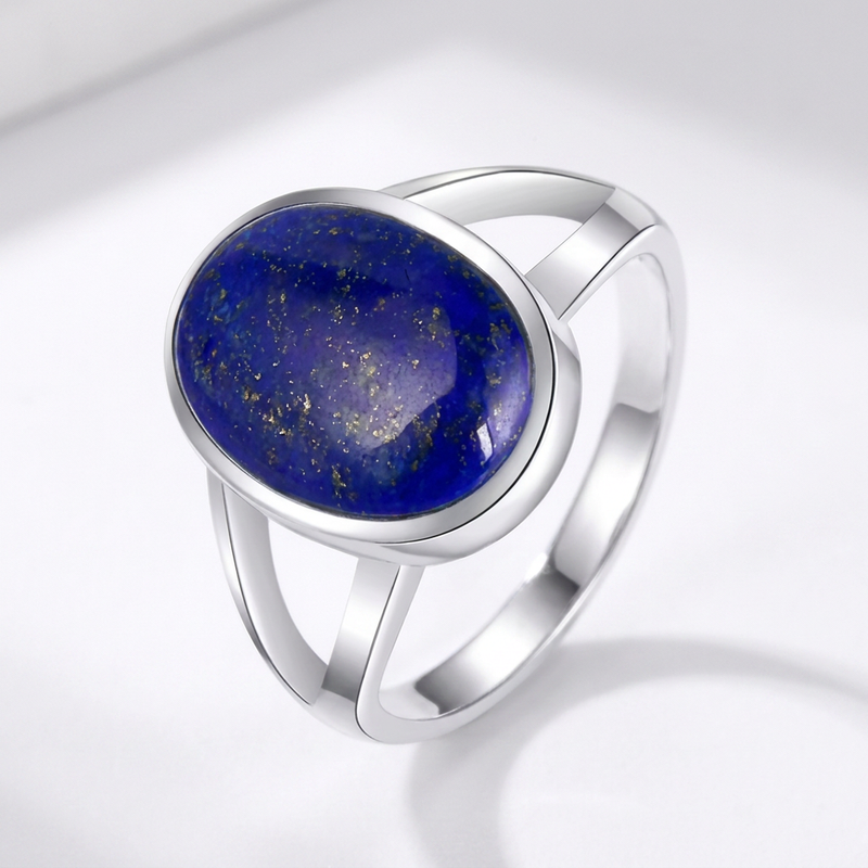 Lapis Lazuli Stone Ring “Midnight Oracle”