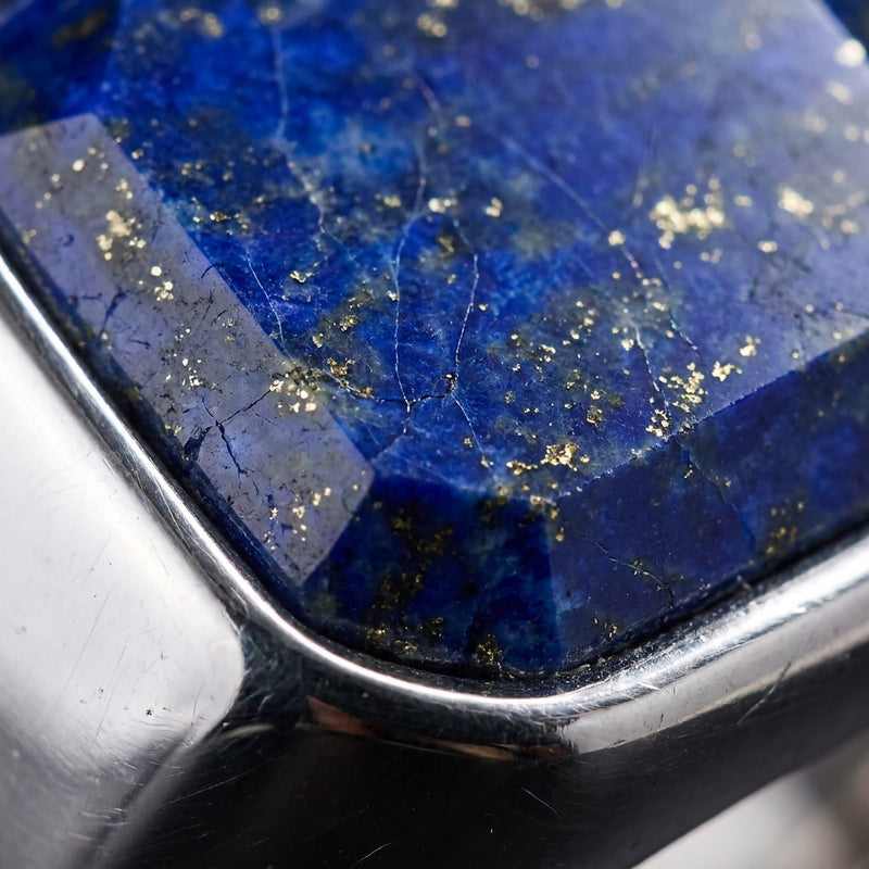 Silver Ring Lapis Lazuli "Orion Crest"