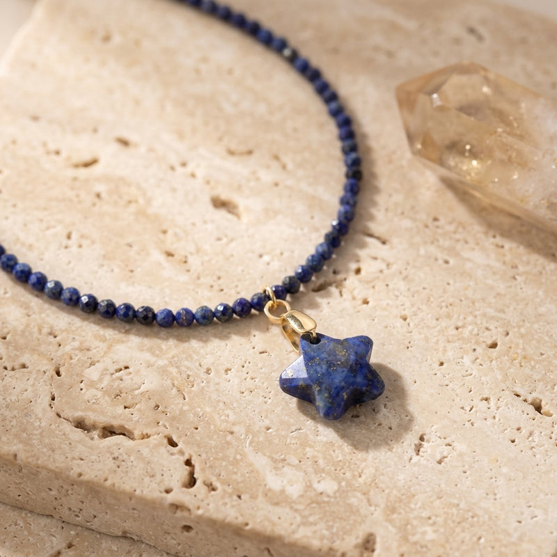 Lapis Lazuli Star Pendant "Stela"