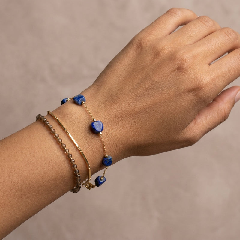 Lapis Lazuli Stone Bracelet "Celestine Aura"