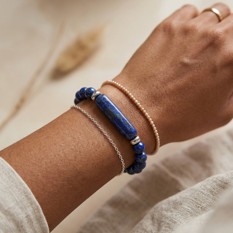 Lapis Lazuli Stone Bracelet "Veloran"