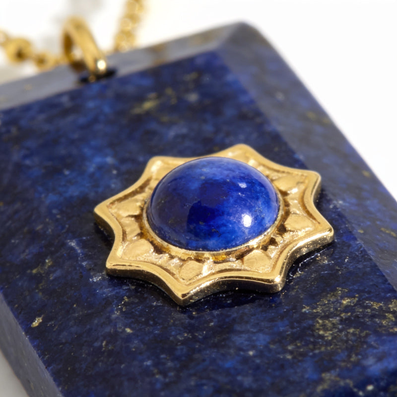 Lapis Lazuli Stone Necklace "Mobli"