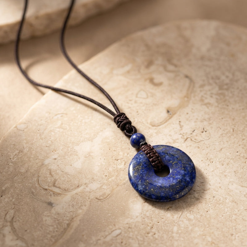 Lapis Lazuli Stone Pendant Orbit