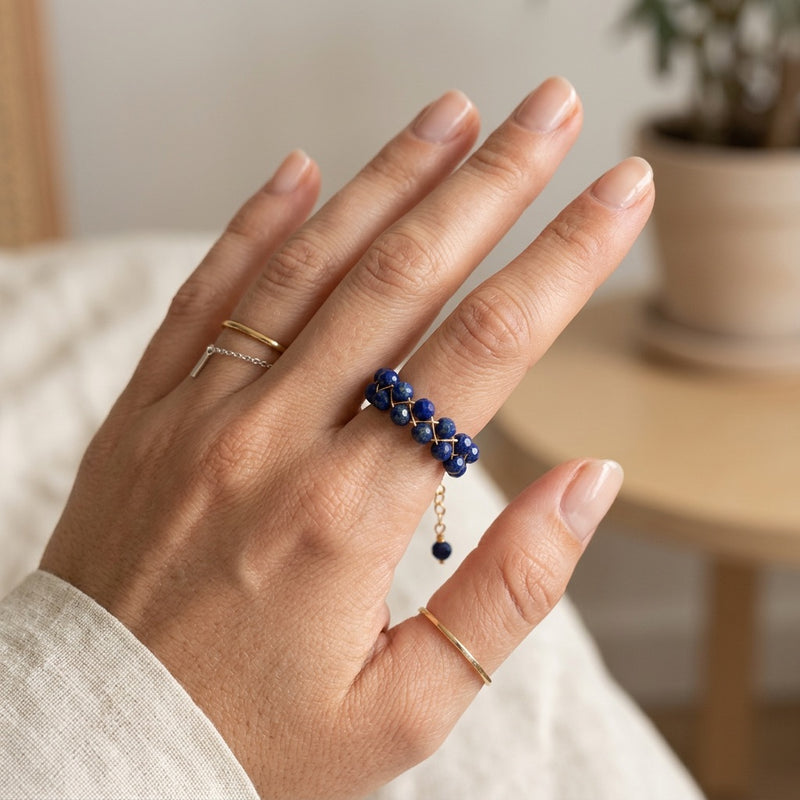 Lapis Lazuli Ring "Grape"