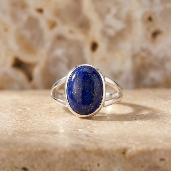 Lapis Lazuli Stone Ring “Midnight Oracle”