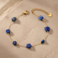 Lapis Lazuli Stone Bracelet "Celestine Aura"