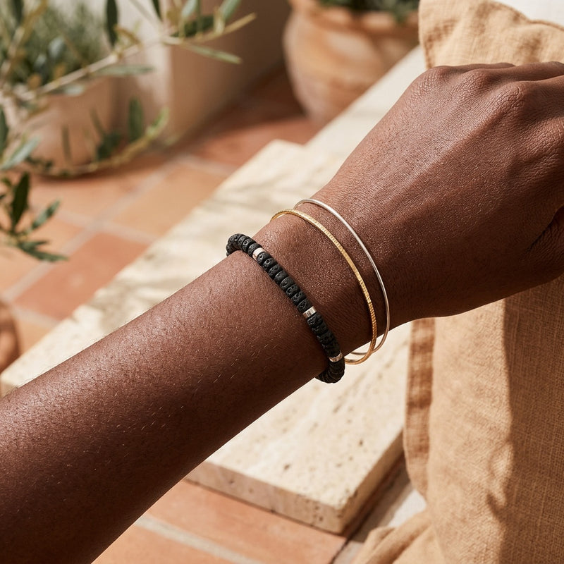 Lava Stone Bracelet "Emperor"