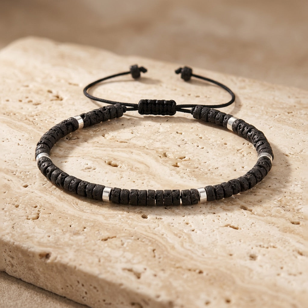 Lava Stone Bracelet "Emperor"