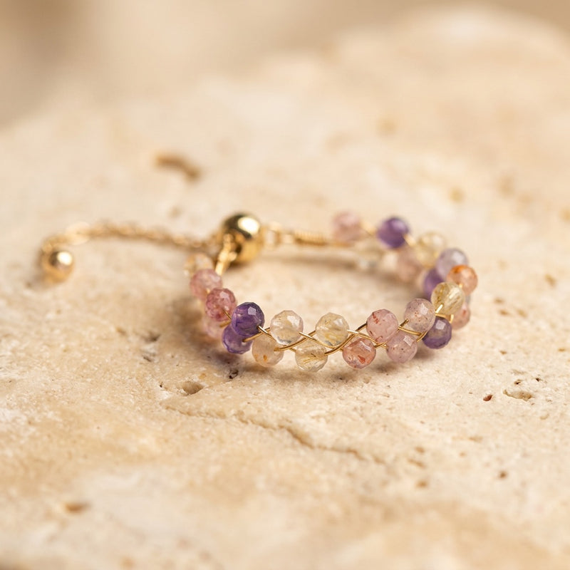 Lepidolite Ring "Grape"