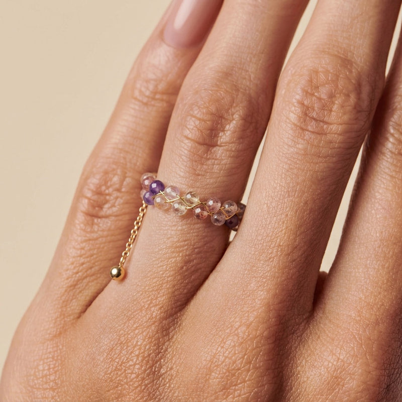Lepidolite Ring "Grape"