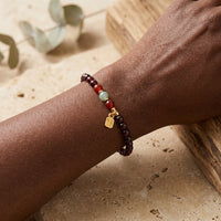 Red Garnet Bracelet “Lucky Card”