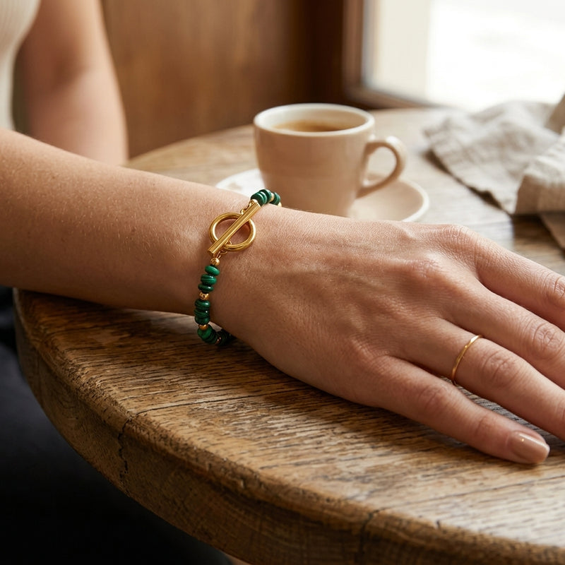 Malachite Bracelet "Nautilis"