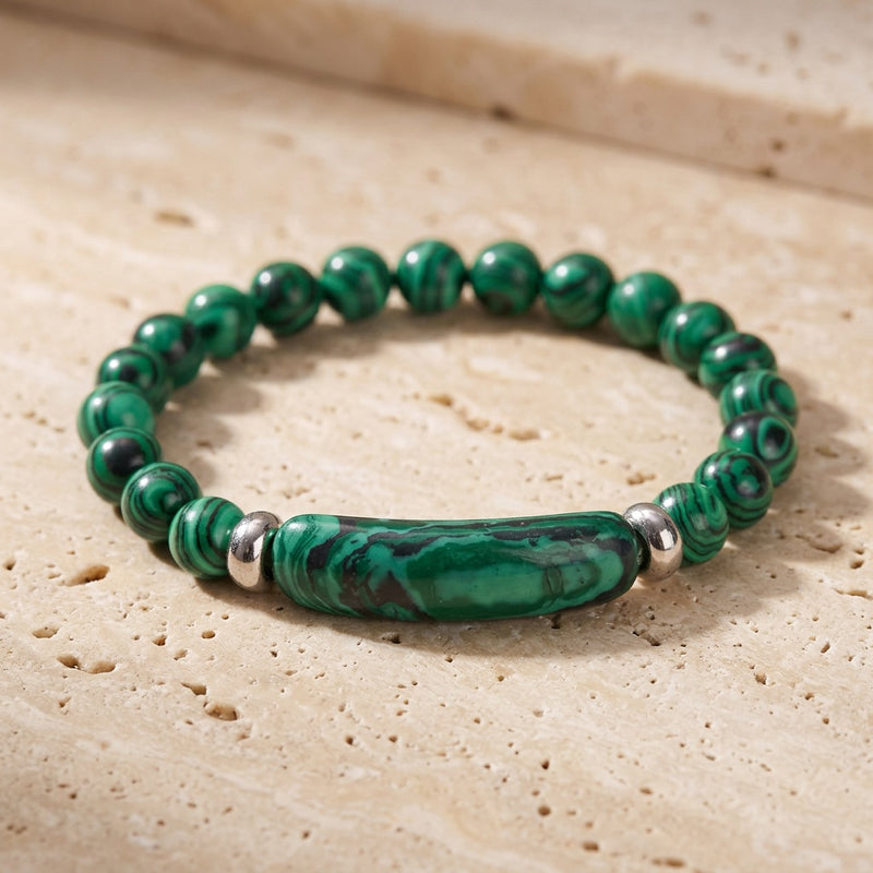 Malachite Stone Bracelet "Verdelis"