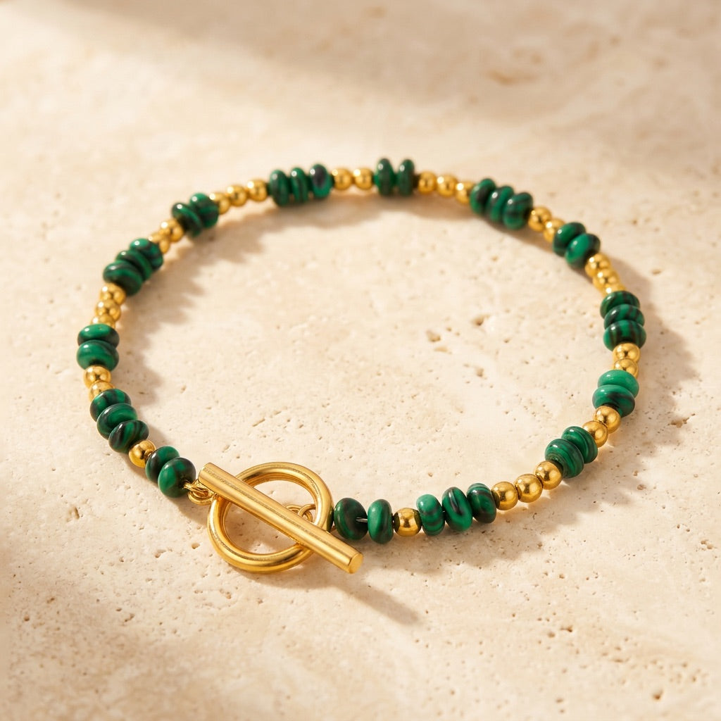 Malachite Bracelet "Nautilis"