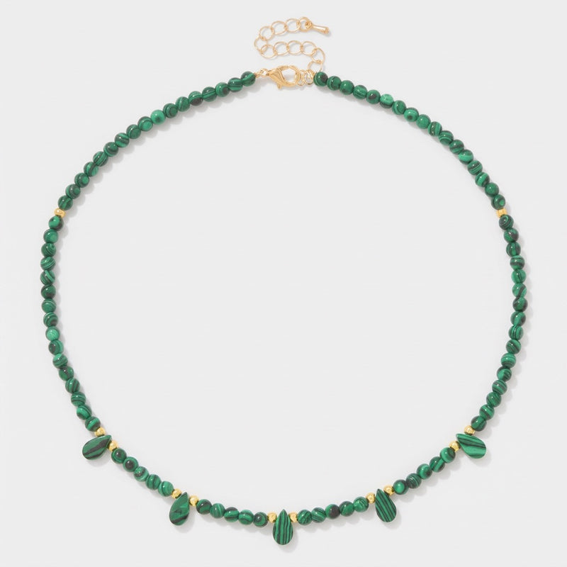 Malachite Necklace "Reflection"