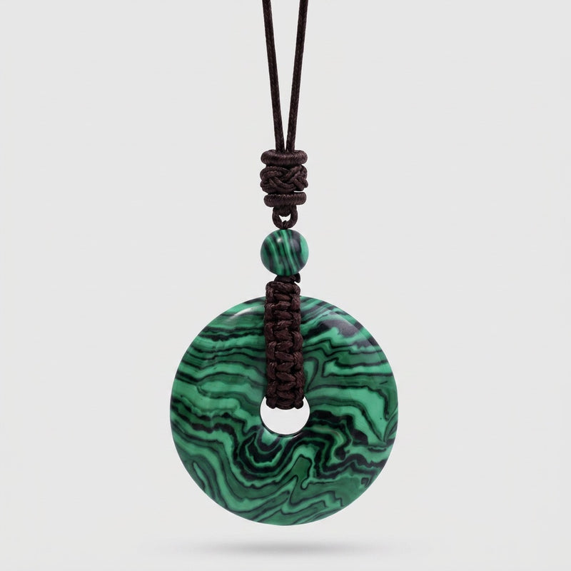 Malachite Stone Pendant "Orbit"